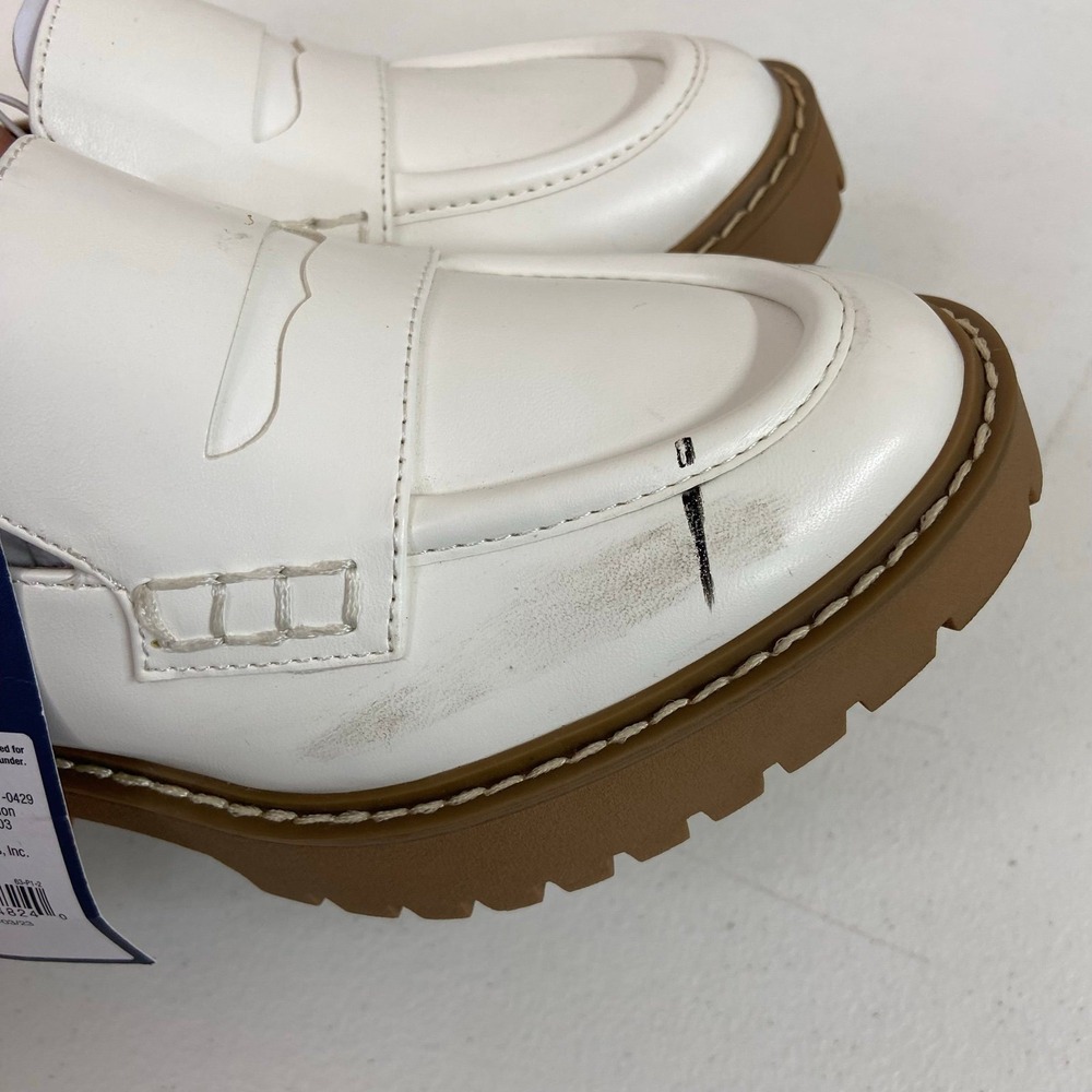NEW Universal Thread women's off-white Maisy‎ slip on platform loafers shoes 5.5 - Picture 7 of 8